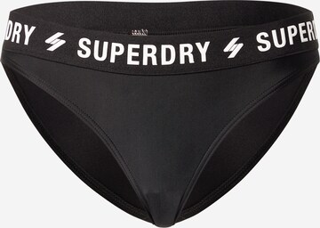 Superdry Bikini Bottoms in Black: front