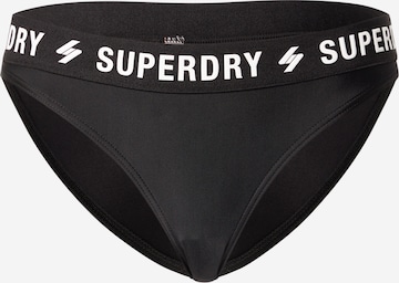 Superdry Bikini Bottoms in Black: front