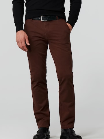 Regular Pantalon chino 'Bonn' MEYER en marron