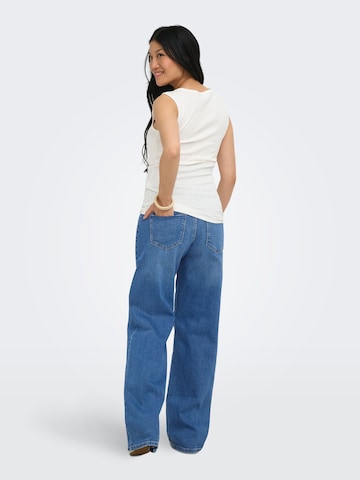 Only Maternity Wide leg Jeans in Blauw