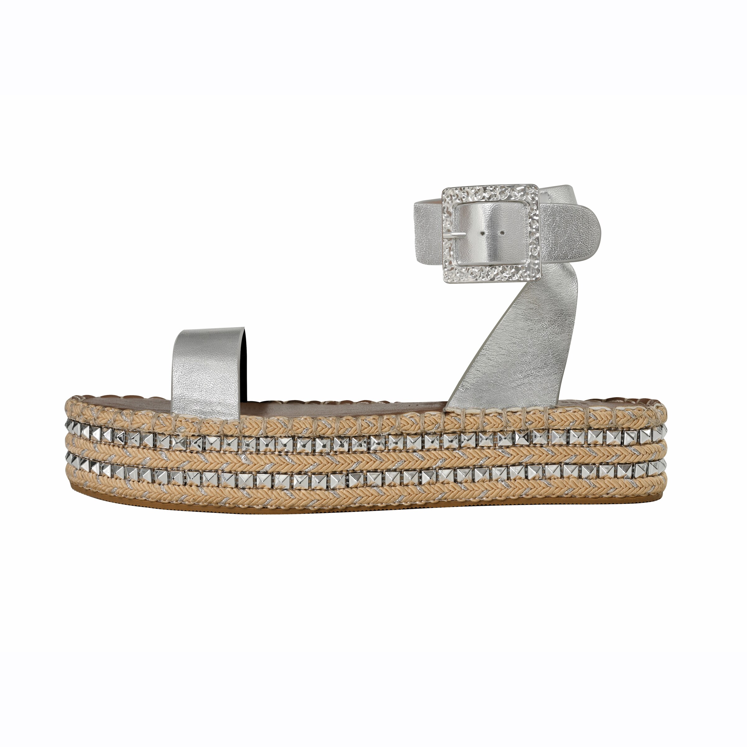 South Beach Sandaler i sølv, Produktvisning