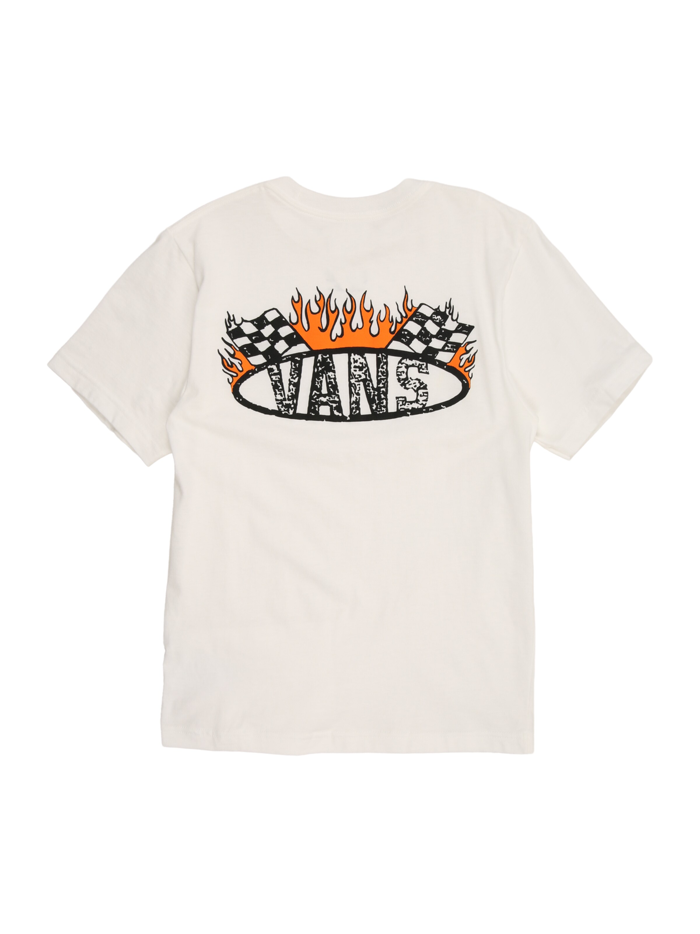 VANS - Camiseta 'RACING FLAMES' en blanco