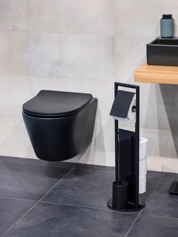 Wenko WC-Garnitur 'Ravina' in Schwarz