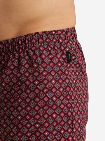 Hanro Boxershorts ' Fancy Woven ' in Rood