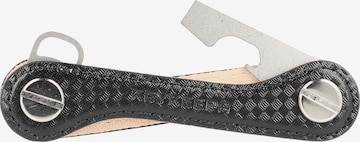 Keykeepa Sleutelhanger 'Leather' in Zwart: voorkant