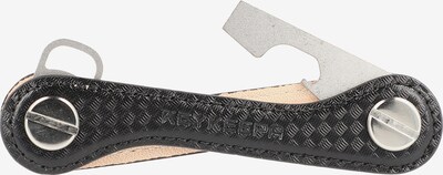 Keykeepa Sleutelhanger 'Leather' in de kleur Zwart, Productweergave