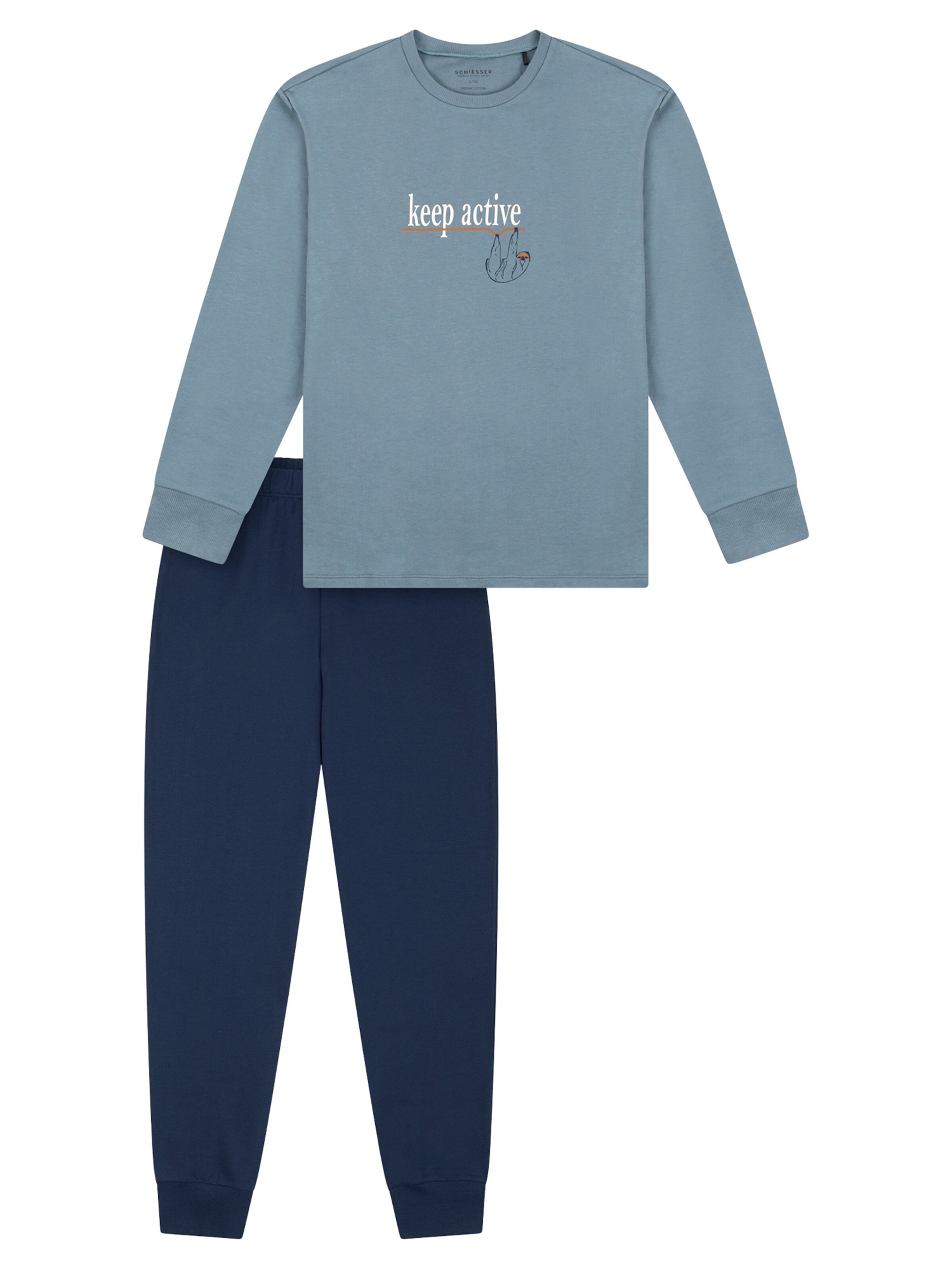 SCHIESSER Pyjama in Blau: Vorderseite