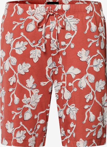 Hanro Pajama pants ' Night & Day ' in Red: front
