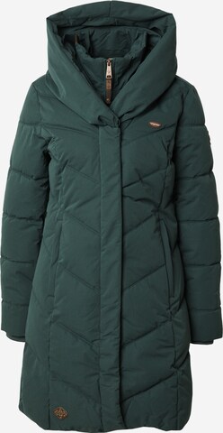 Ragwear Winter Coat 'NATALKA' in Green: front