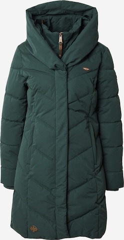 Ragwear Zimní kabát 'NATALKA' – zelená: přední strana