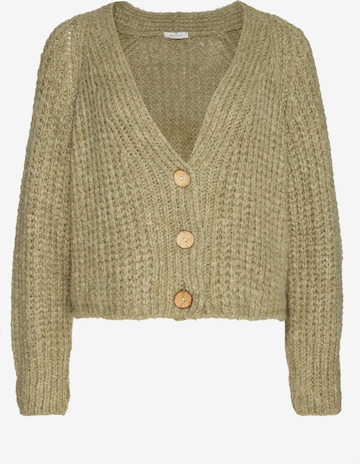 Decay Knit Cardigan in Green: front