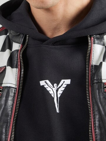 Bluză de molton de la Carlo Colucci pe negru