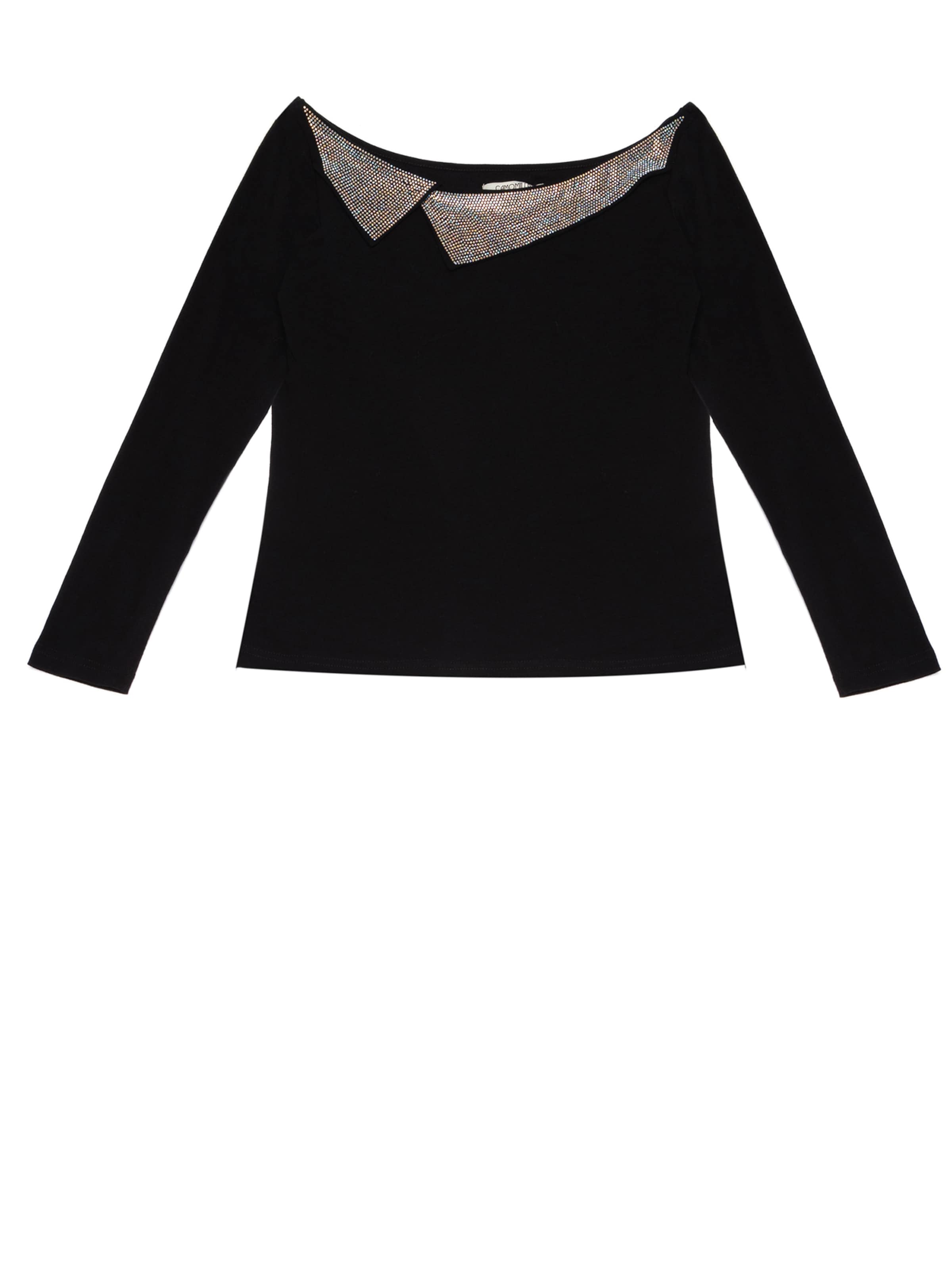 Maglietta 'Sheena' di Camomilla Italia in nero: frontale