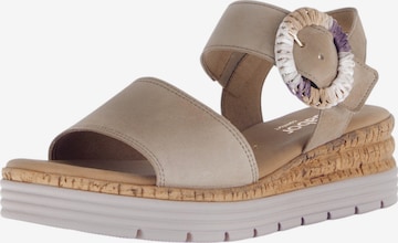 GABOR Sandale in Grau: Vorderseite