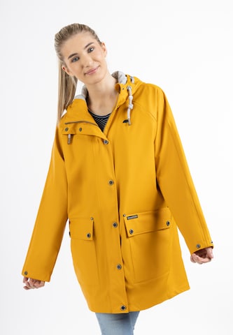 Manteau fonctionnel Schmuddelwedda en jaune : devant