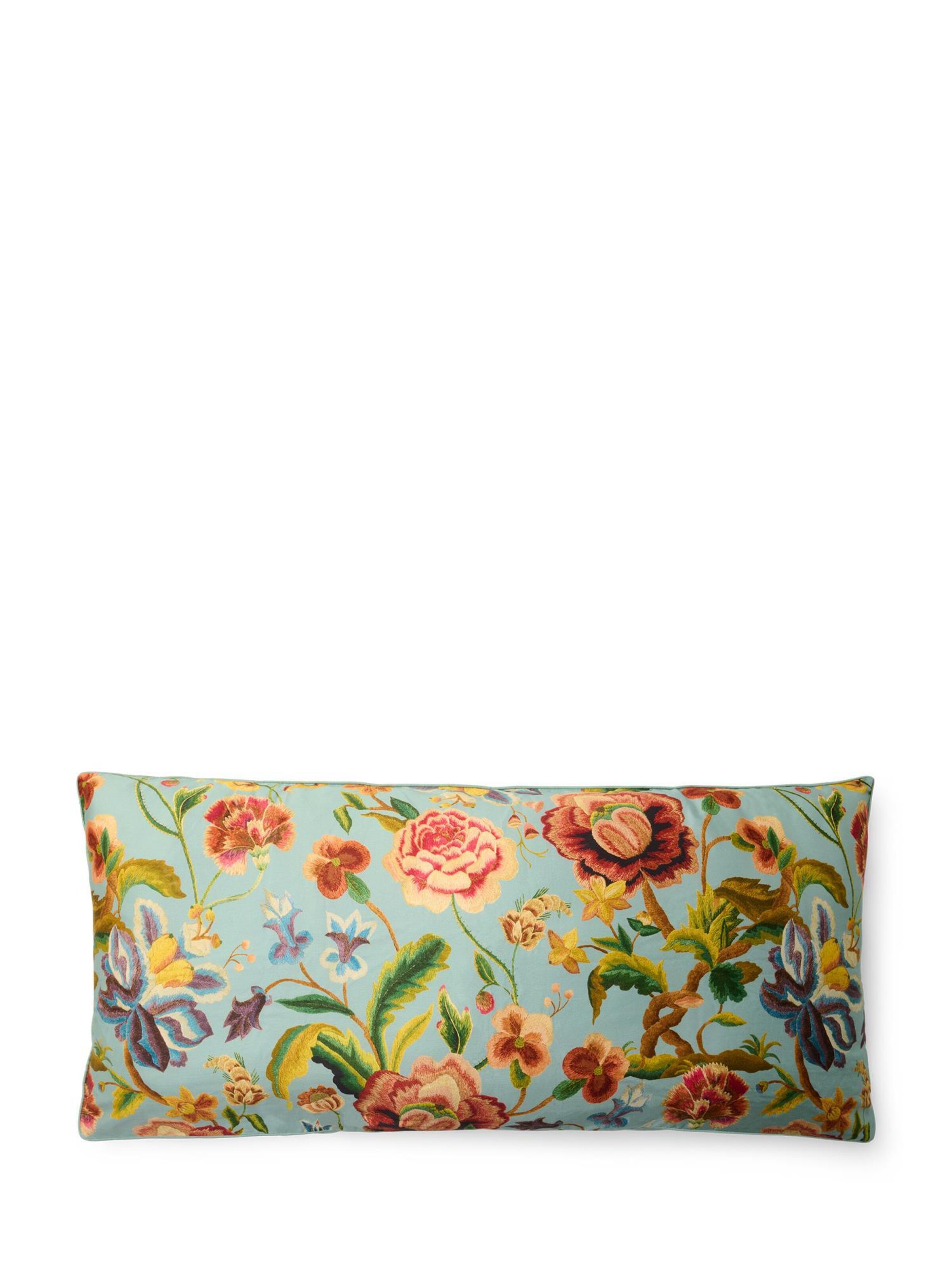 ESSENZA Pillow 'Roselina' in Blue: front