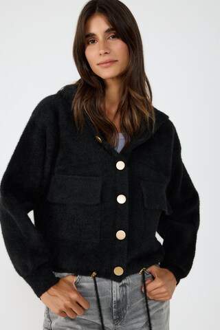 No Matter What Gebreid vest in Zwart: voorkant