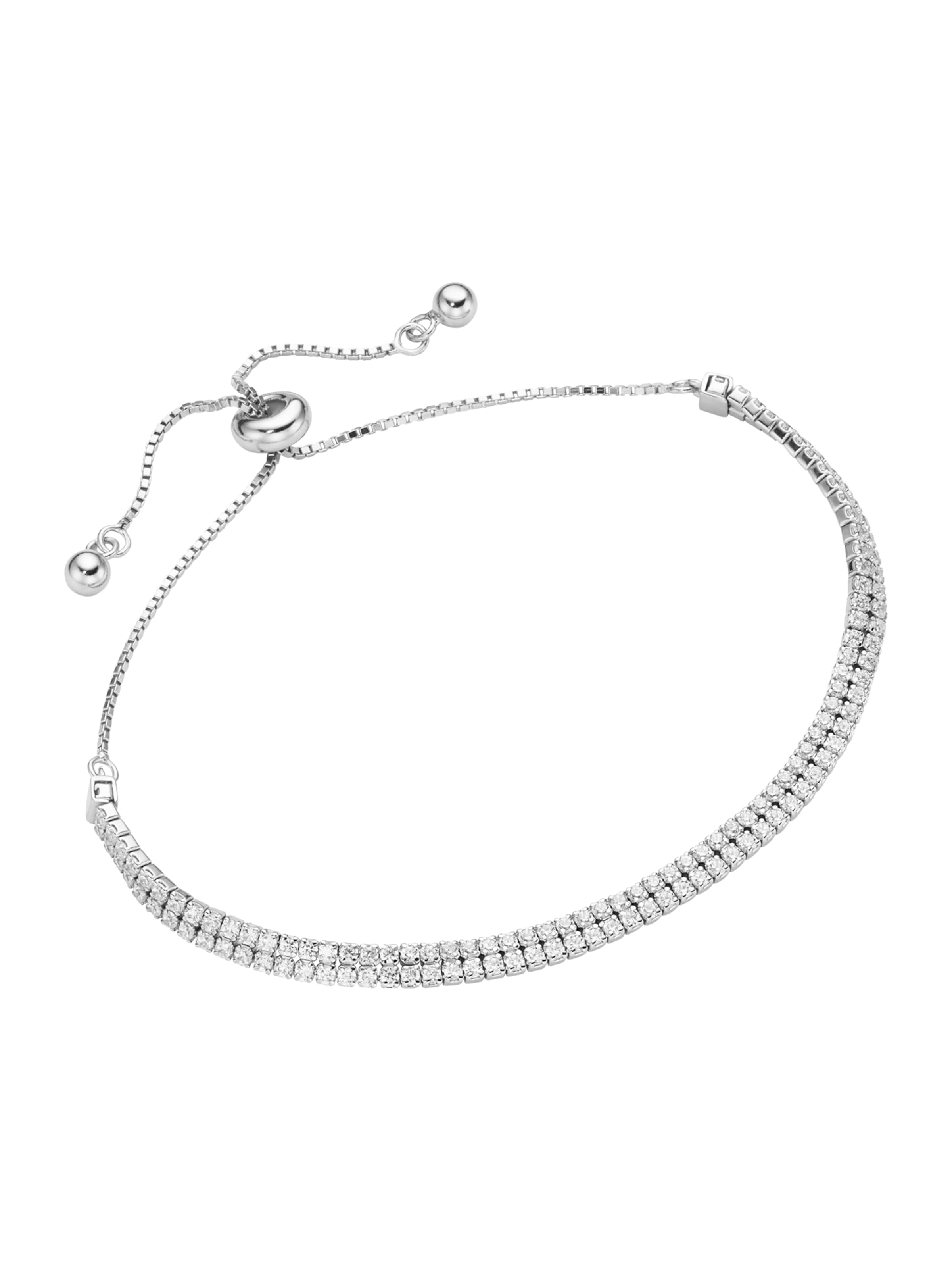 Smart Jewel Armband in Silber: Vorderseite
