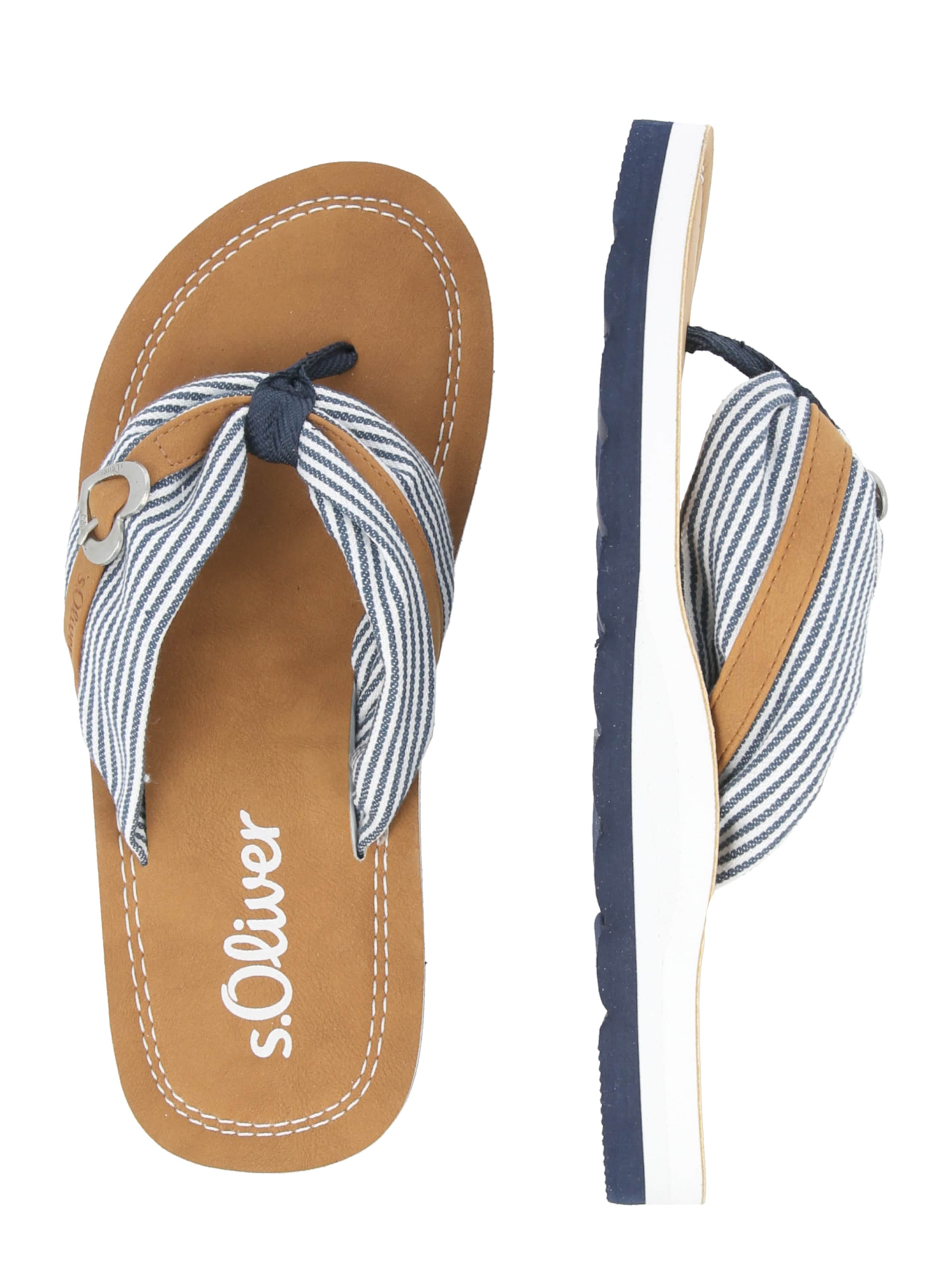 s.Oliver Ujjelválasztó-pántos szandál - kék
