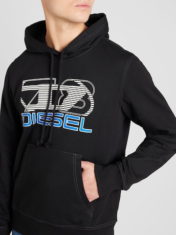 DIESEL Sweatshirt 'GINN' in Black