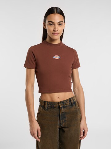 Maglietta 'Maple Valley' di DICKIES in marrone: frontale