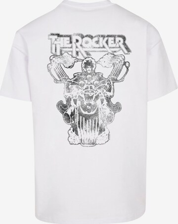 T-Shirt 'Thin Lizzy - Logo Rocker' Merchcode en blanc