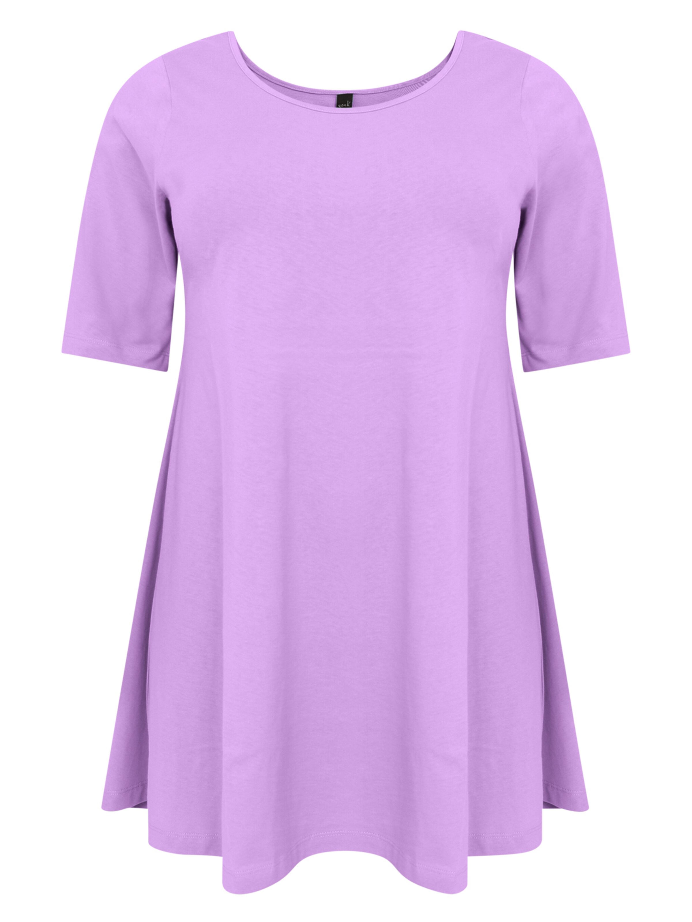 YOEK Shirt 'LIEKE' in Lila: voorkant