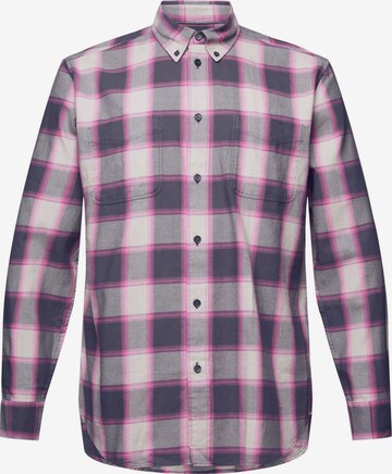 ESPRIT Button Up Shirt in Grey: front