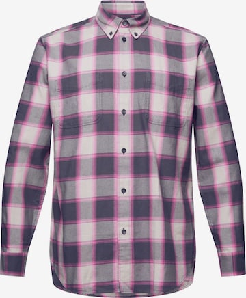 ESPRIT Regular fit Button Up Shirt in Grey: front