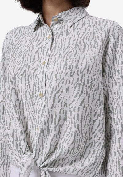 Colin's Chemisier en bleu fumé / blanc naturel, Vue avec produit