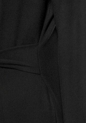 LASCANA Strickkleid in Schwarz