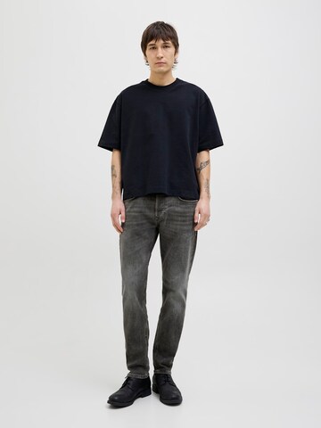 JACK & JONES Tapered Τζιν 'JJIMIKE JJWELLS' σε μαύρο