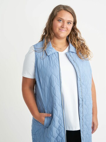 ADIA fashion Vest 'Loree' in Blue: front
