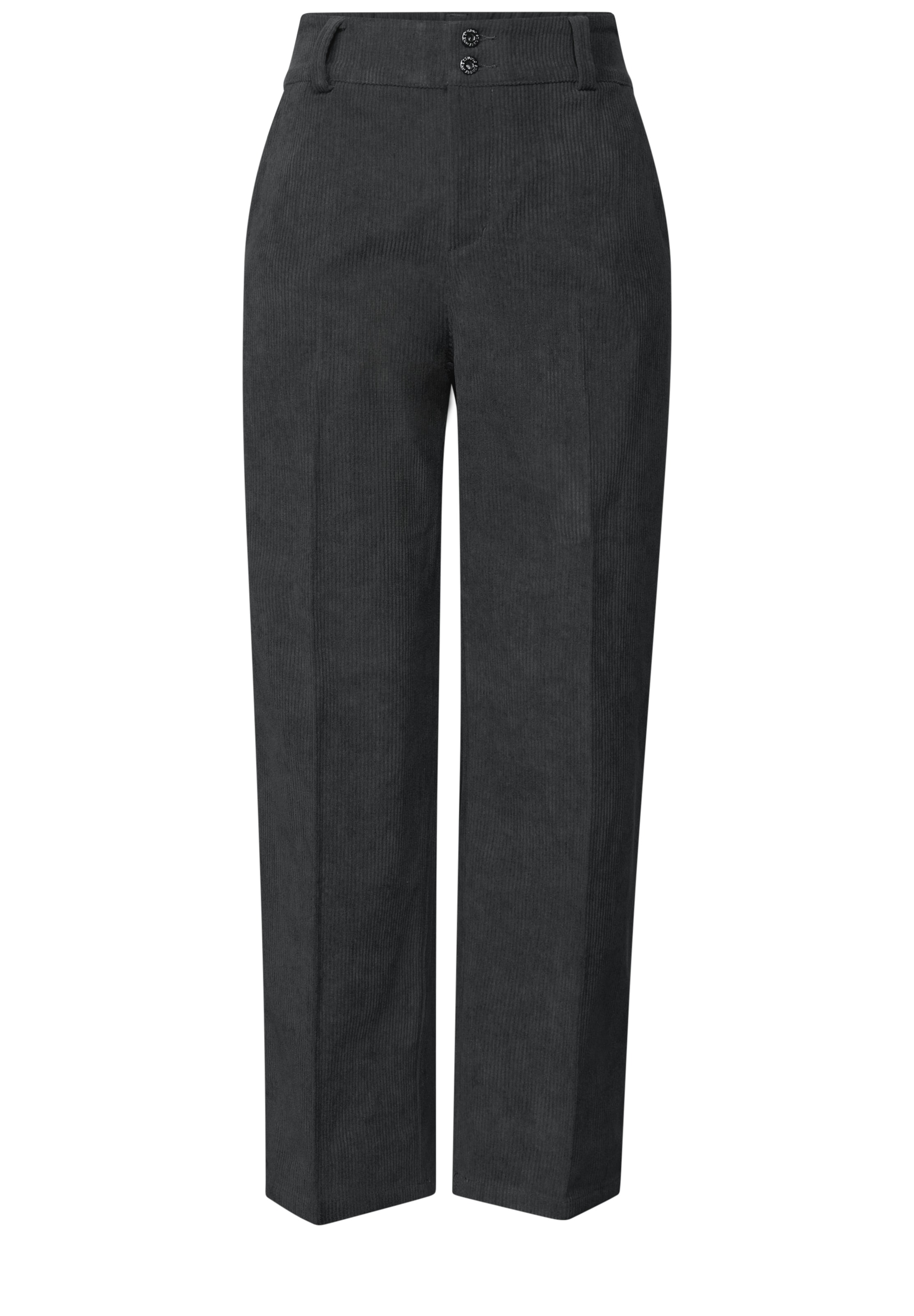 Street One Studio Regular Pants in Grey: front