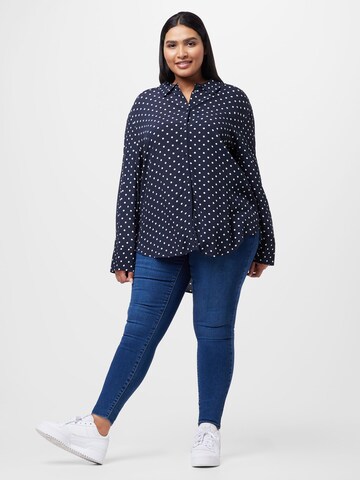 Object Curve Blouse 'OLLI' in Blue