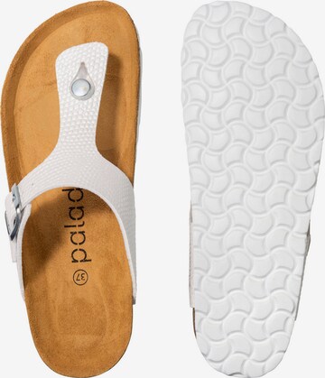 Palado T-Bar Sandals 'Kos' in White
