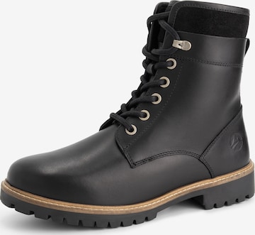 Bottines à lacets 'Langdets' Travelin en noir : devant