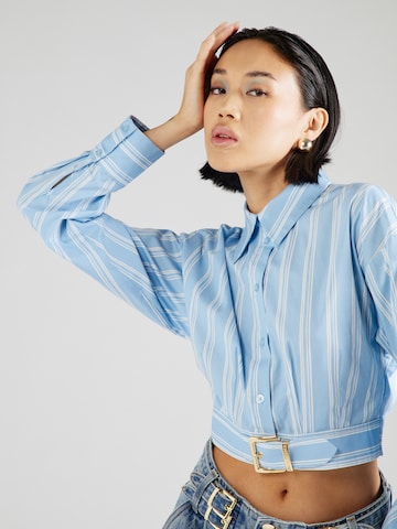 Hoermanseder x About You Bluse 'Binia' - (GOTS) in Blau