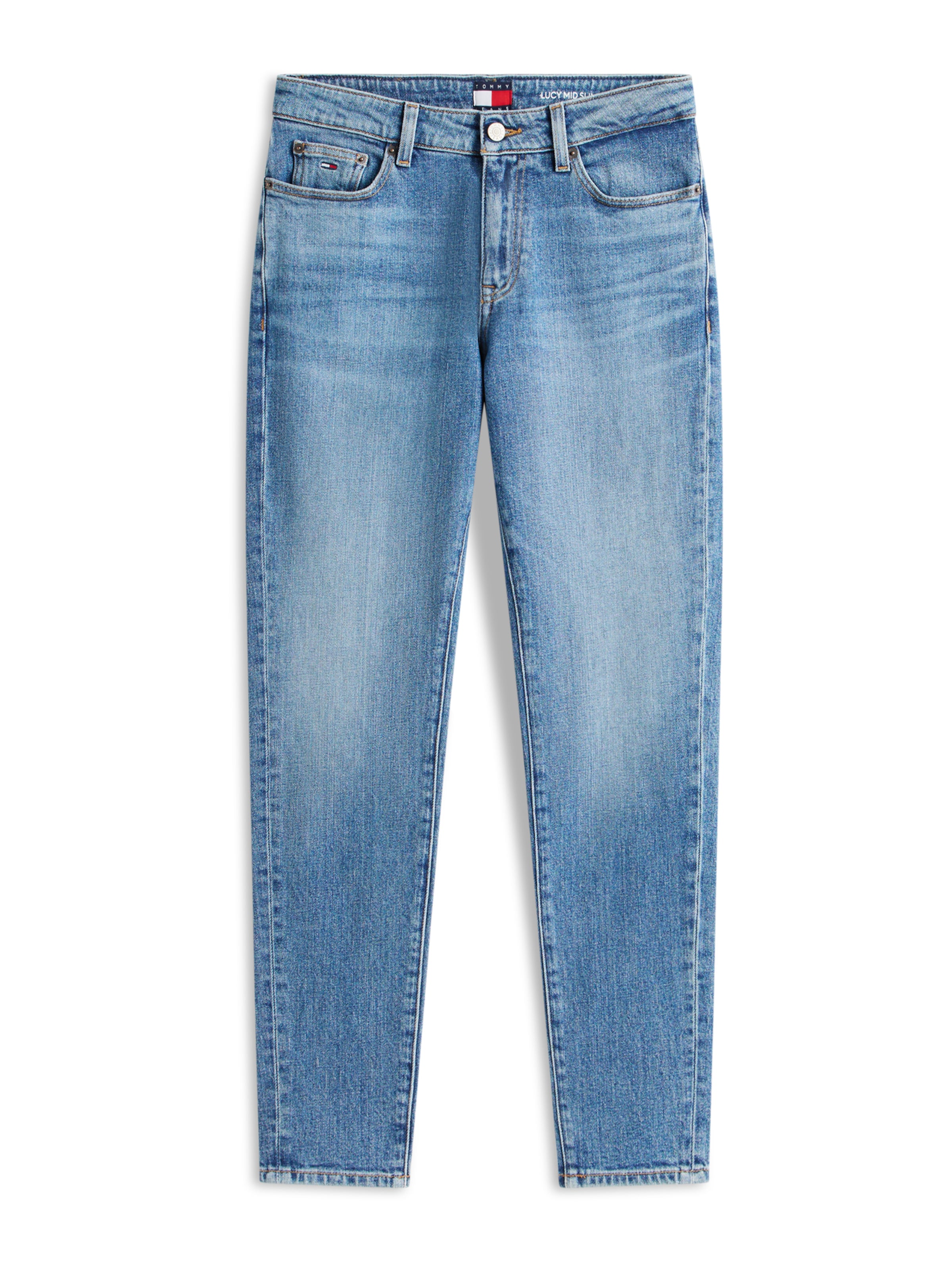 Tommy Jeans Liibuv Teksapüksid, värv sinine: eest vaates