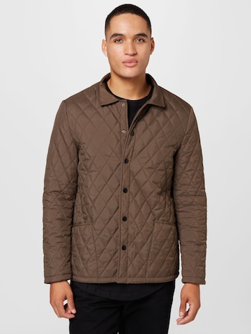 BURTON MENSWEAR LONDON Between-Season Jacket in Brown: front