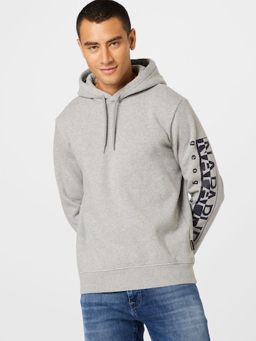 Sweat-shirt NAPAPIJRI en gris : devant