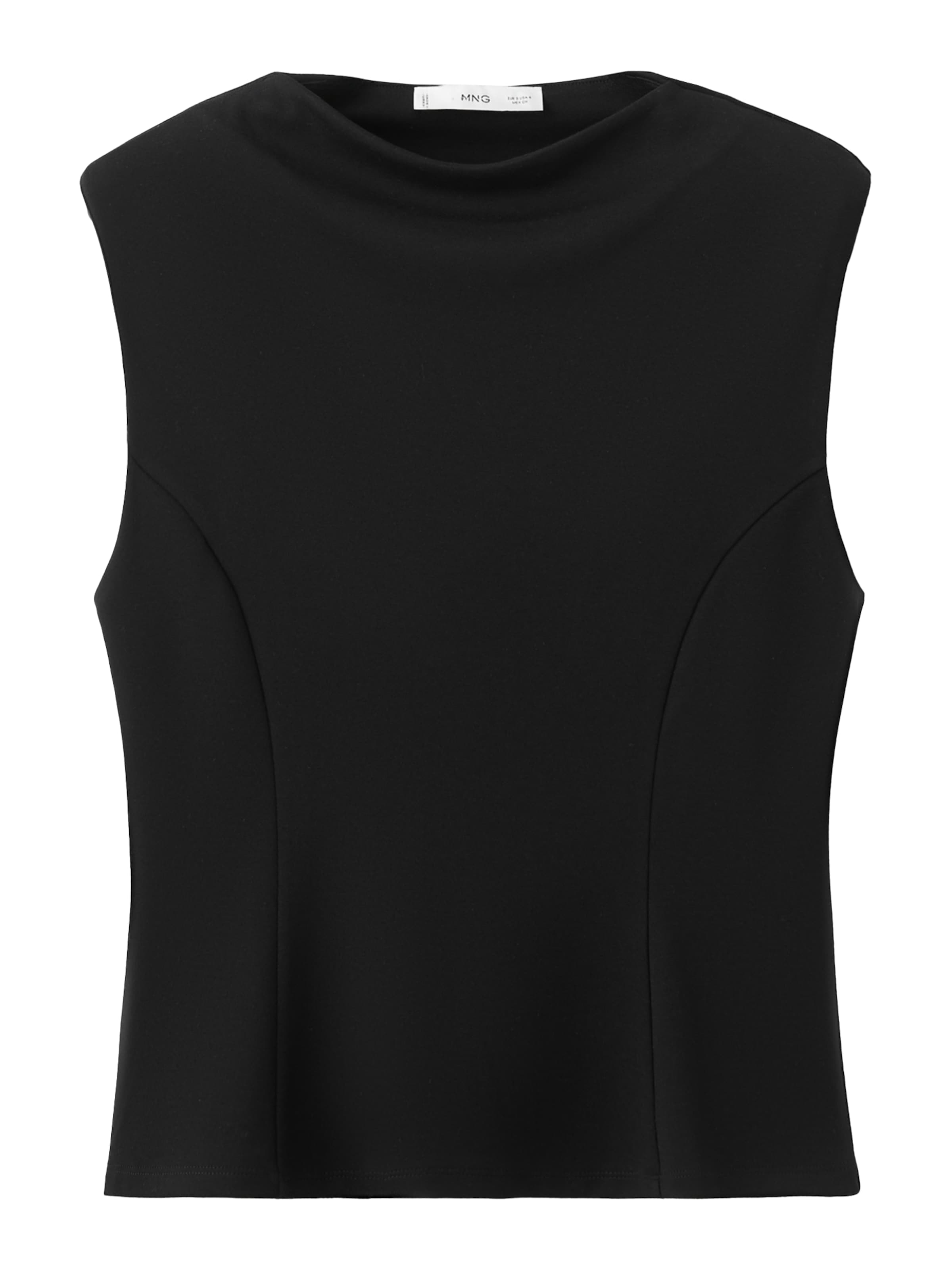 MANGO Top 'CUQUI' in Schwarz: Vorderseite