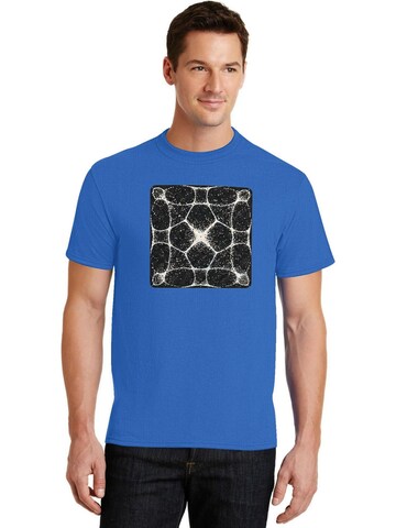 HUSKSWARE Shirt 'Grafik'‌‌‌‌‌‌‌‌‌‌ in Blau: Vorderseite