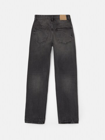 Pull&Bear Loosefit Jeans in Schwarz