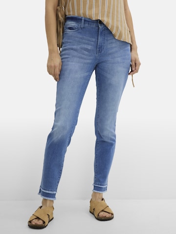bonprix Slimfit Jeans in Blauw: voorkant