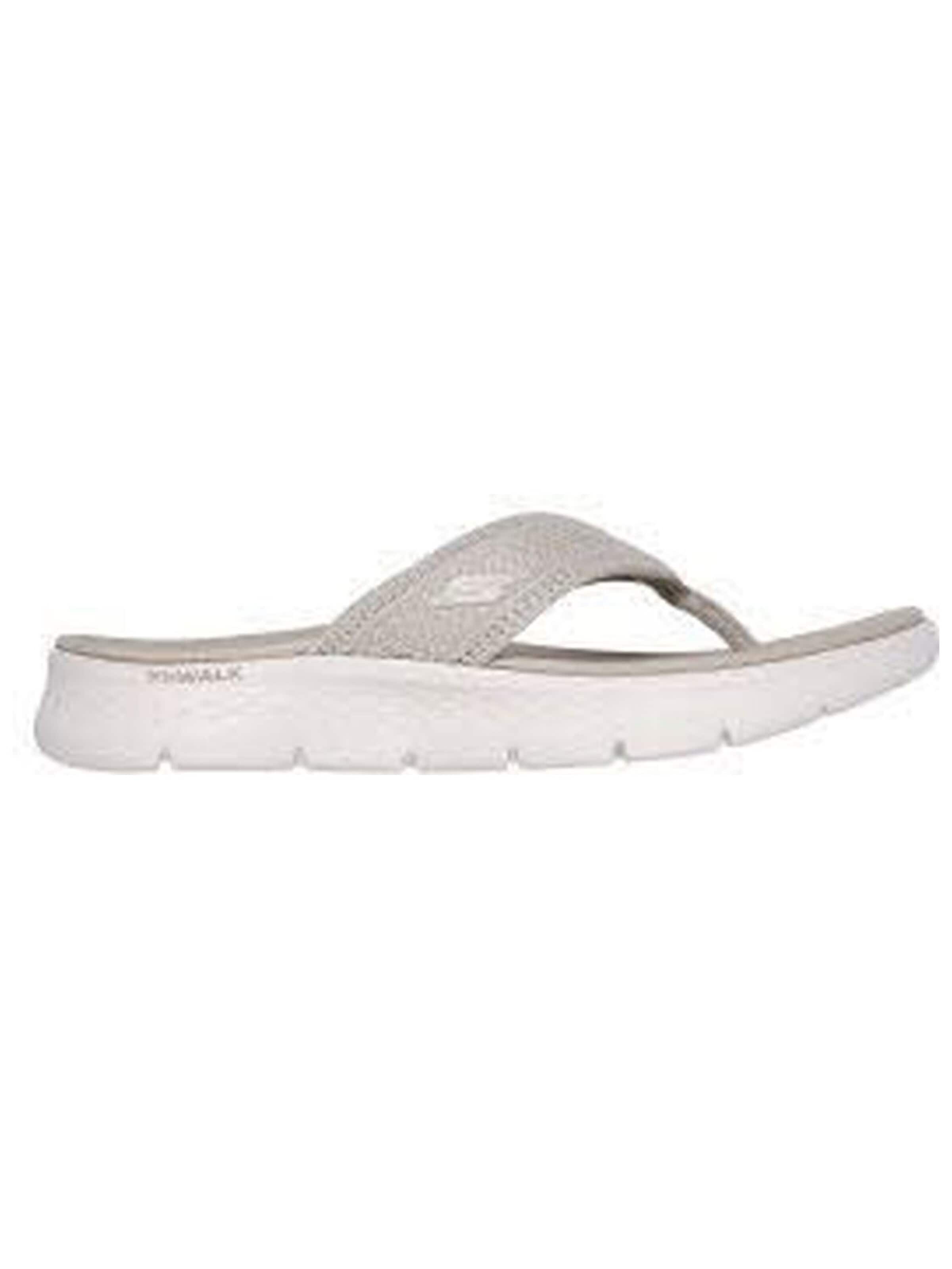 Infradito 'Pantolette Damen 141459 TPE Kunststoff (Synthetik) in beige' di SKECHERS in grigio: frontale