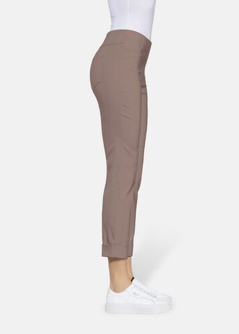 STEHMANN Slim fit Pants 'Igor' in Brown