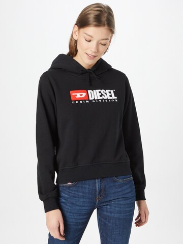 Sweat-shirt DIESEL en noir : devant