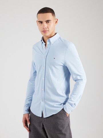 TOMMY HILFIGER Regular Fit Hemd in Blau: Vorderseite