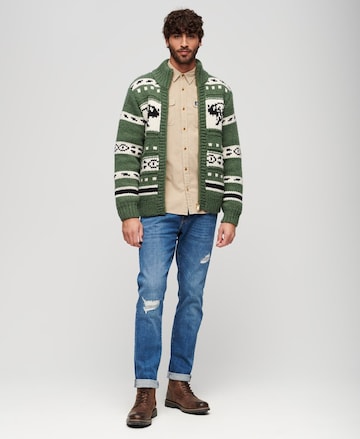 Superdry Knit Cardigan in Green